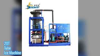 Máquina de hielo en tubo 20T, 170KW completamente automático