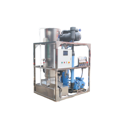 Máquina de hielo de tubo de 220V/380V/415V/440V/480V de tensión con control PLC refrigerado por aire o agua