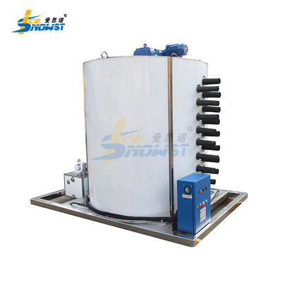 comprar 25 toneladas de acero inoxidable SS304 Evaporador de hielo en escamas Máquina de hielo para procesamiento de sacrificio online manufacture