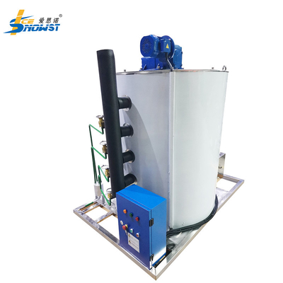 comprar Evaporador de hielo en flocos de acero inoxidable de 10T Sistemas comerciales de hielo con válvula de expansión online manufacture