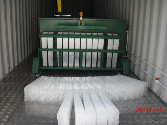 comprar Máquina de hielo de bloque de salmuera refrigerada en contenedores 10 toneladas online manufacture