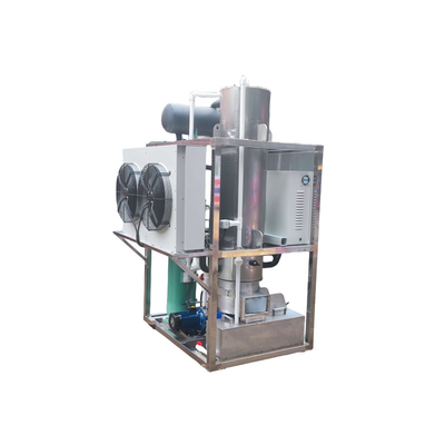 Sistema de control PLC Máquina de hielo de tubo Evaporador de acero inoxidable Fabricante de hielo tubular